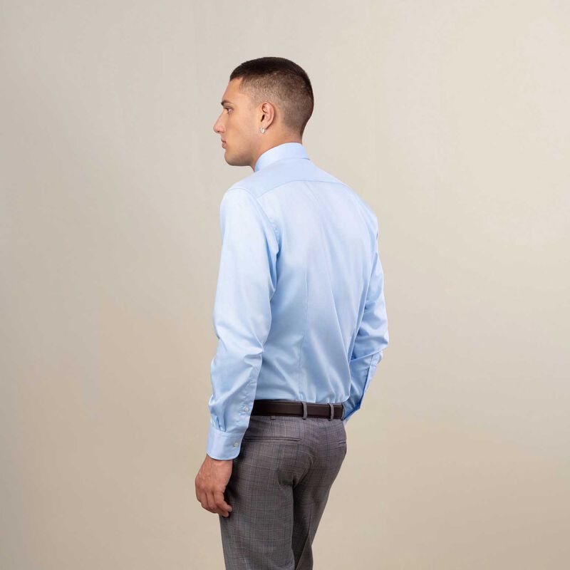 Rembrandt London Light Blue Fine Twill Shirt image number 1